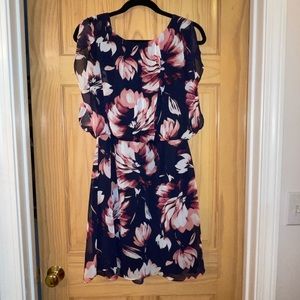The limited navy/pink floral dress.